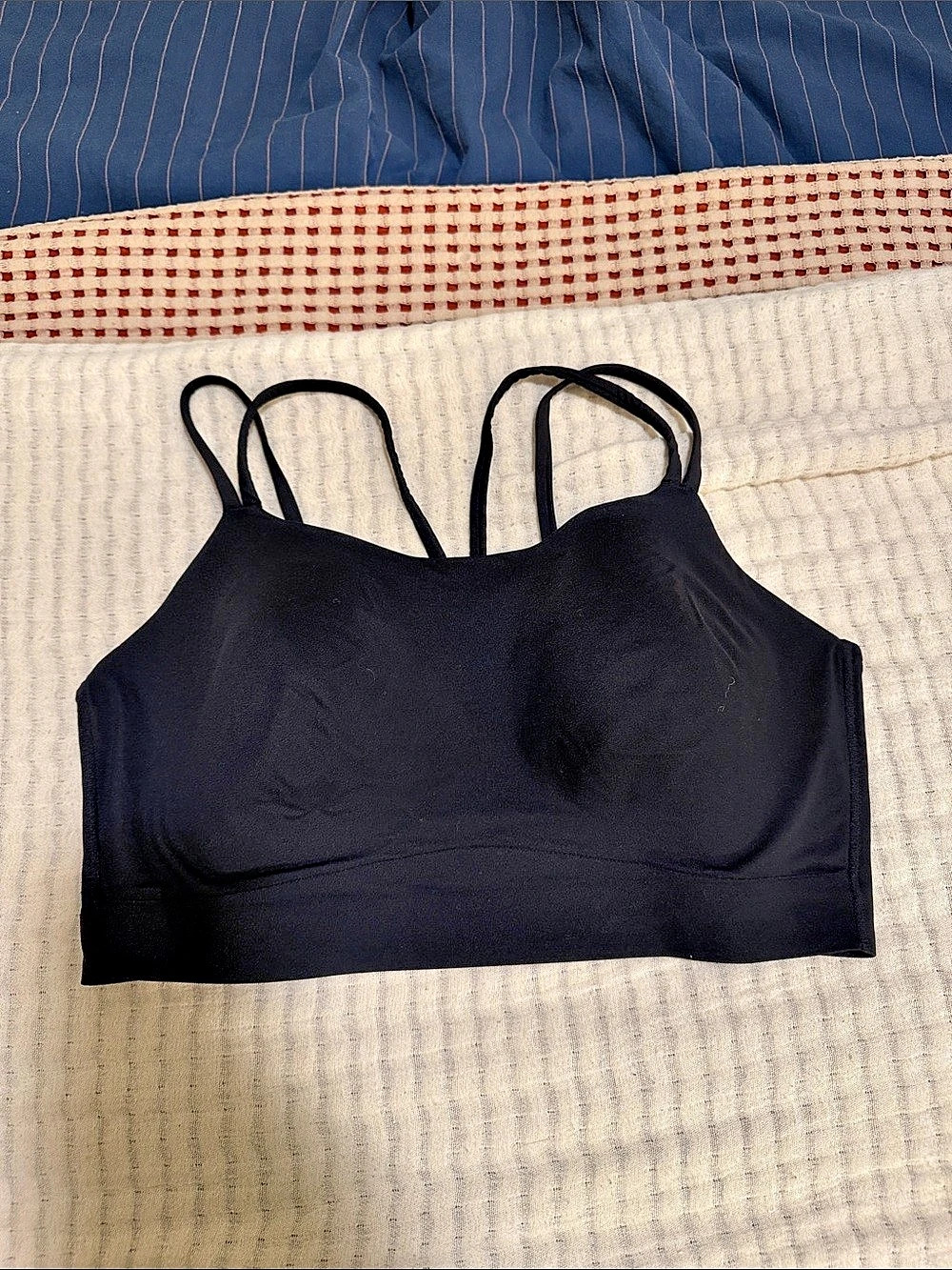 Soma Sport Longline Yoga Bra Black Sports Bra